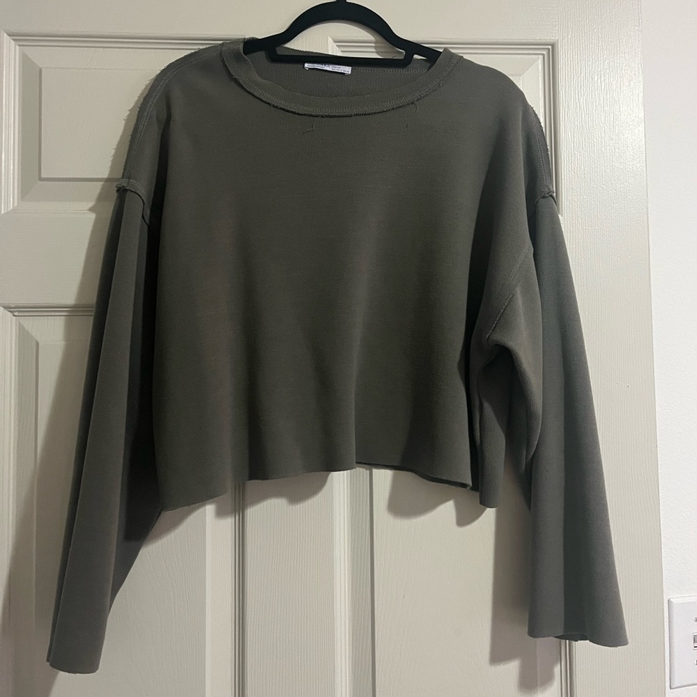 Zara cropped sweatshirt